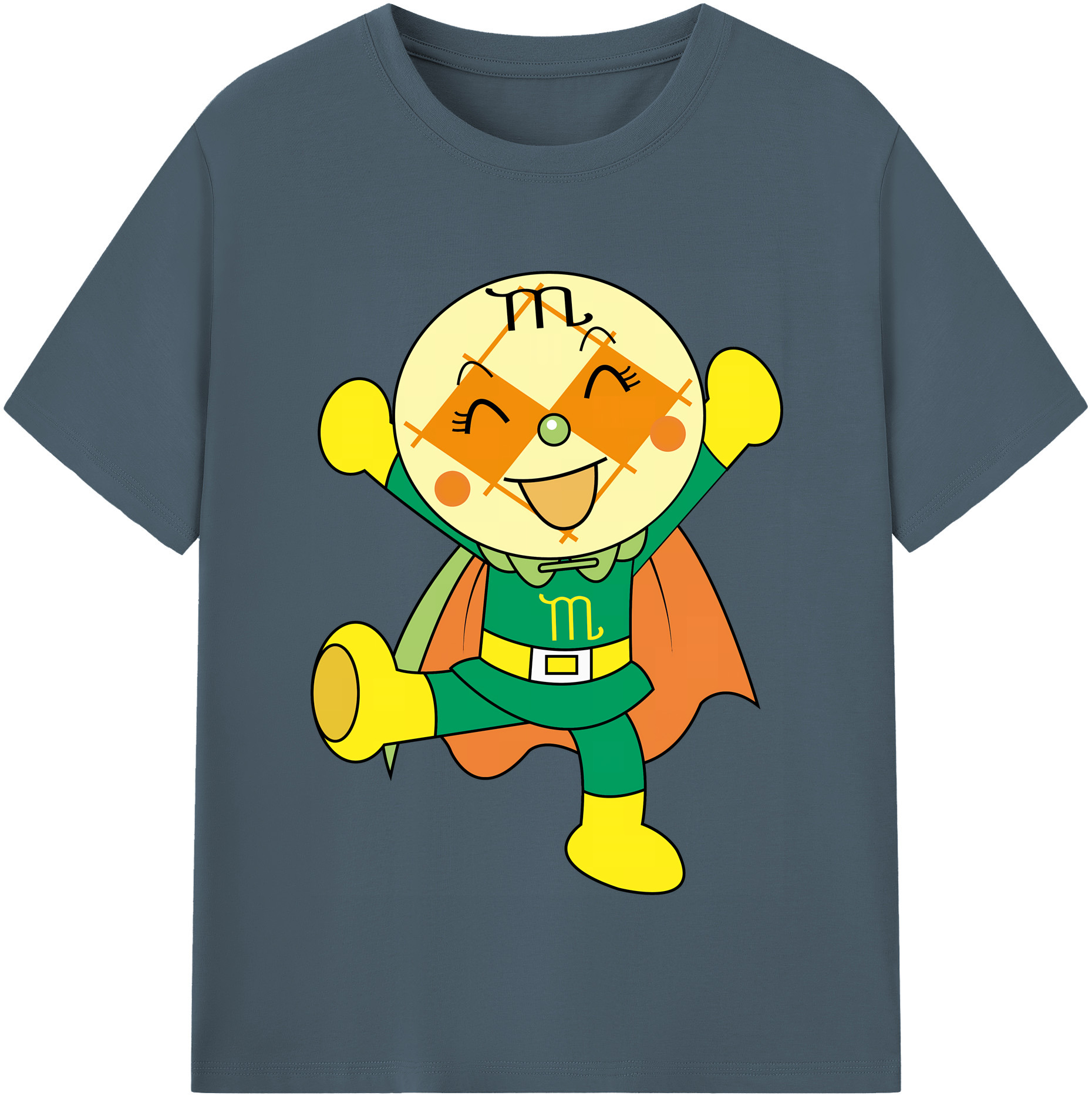 （画像用） アンパンマン Anpanman 綿100％半袖Tシャツ（フロントプリント）